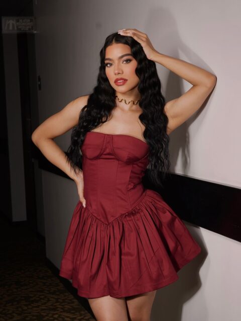 VESTIDO BURDEOS BURGUNDY