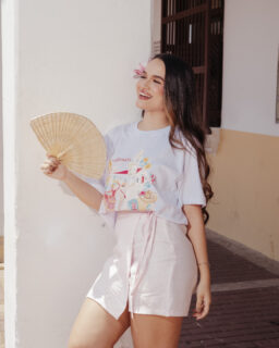 FALDA SHORT ROSA PORTADA