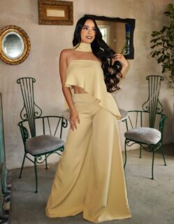 SET CELESTE AMARILLO